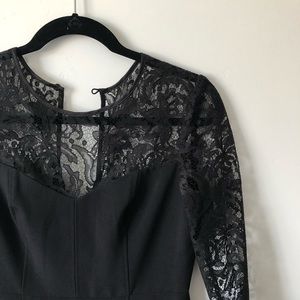 Adrianna Papell Cocktail Dress w/ Lace Sleeves